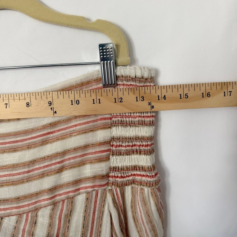 Free People Giselle Women M Striped Convertible Skirt/Dress Boho Gauze Lagen NWT - Picture 8 of 11